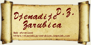 Đenadije Zarubica vizit kartica